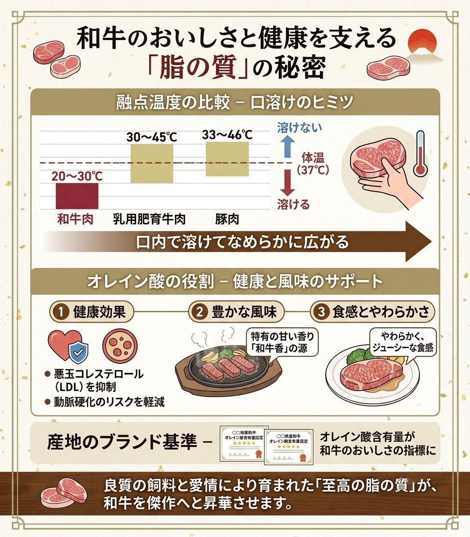 和牛の脂の質に関する説明資料